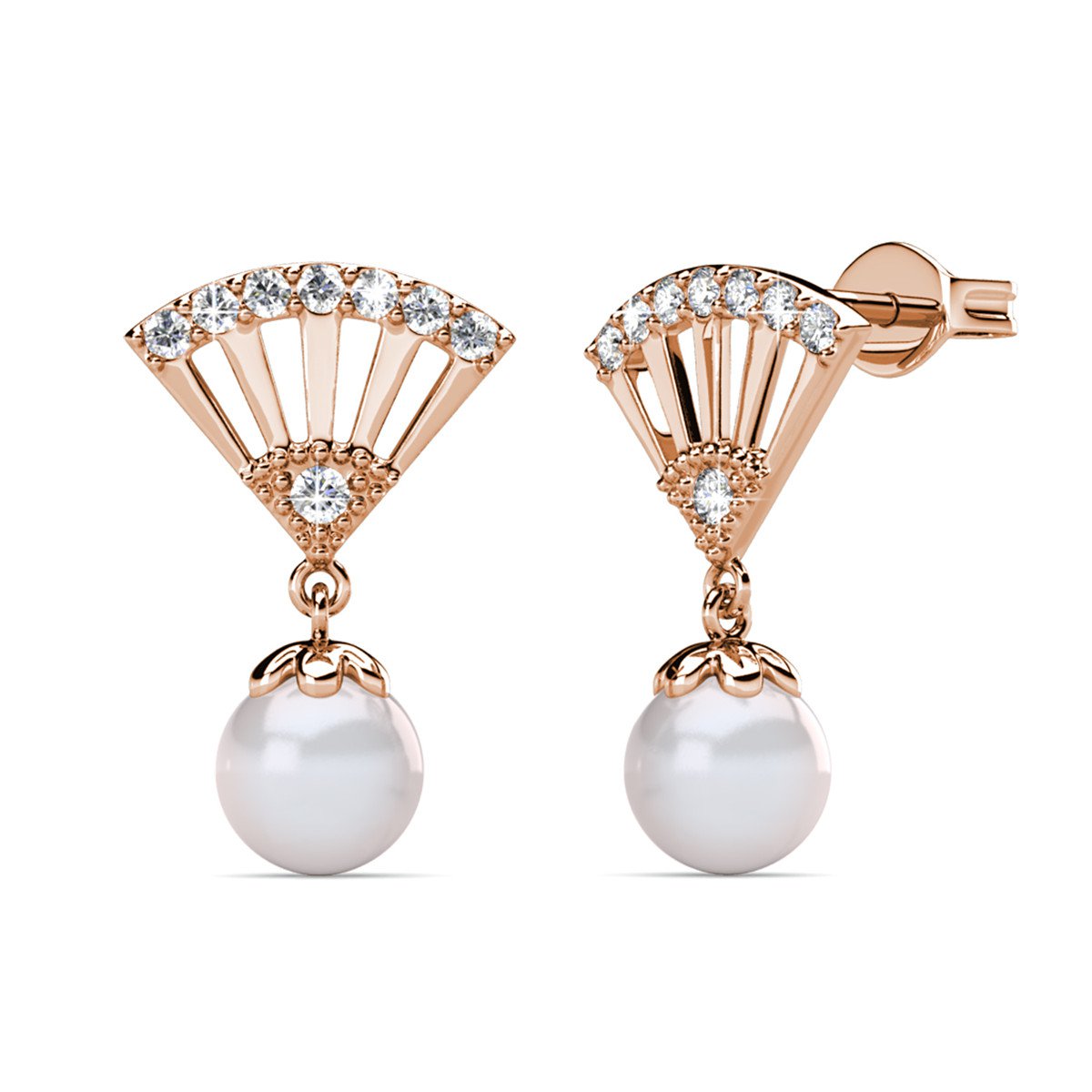 Incride Pearl Kolczyki - Rosental Gold and Crystal