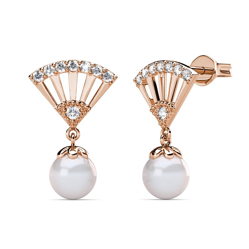 Incride Pearl Kolczyki - Rosental Gold and Crystal