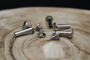 Schroefjes (4x) zilver