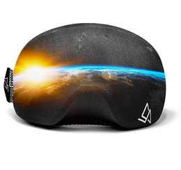 Sunrise Earth Goggle Protect - Kids sunglasses with a sleek, modern design featuring a vibrant sunrise over the Earth's atmosphere. Durable, scratch-resistant lenses provide UV protection for active outdoor use.