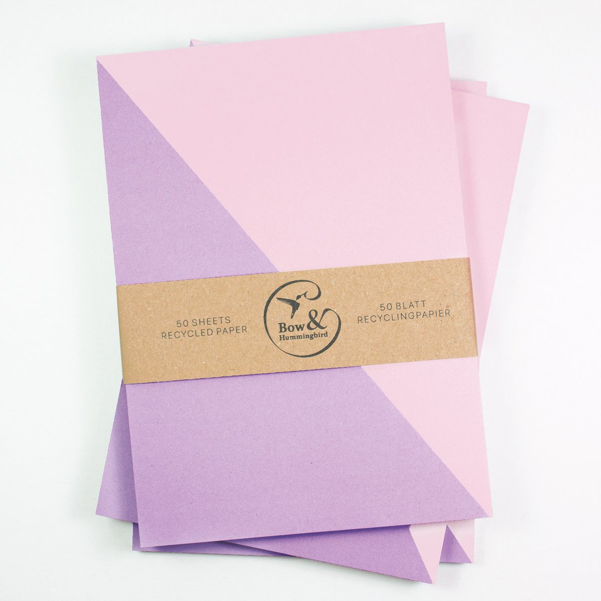UWAGA BLOK PIGONAL Róż/fioletowy wykonany z papieru z recyklingu