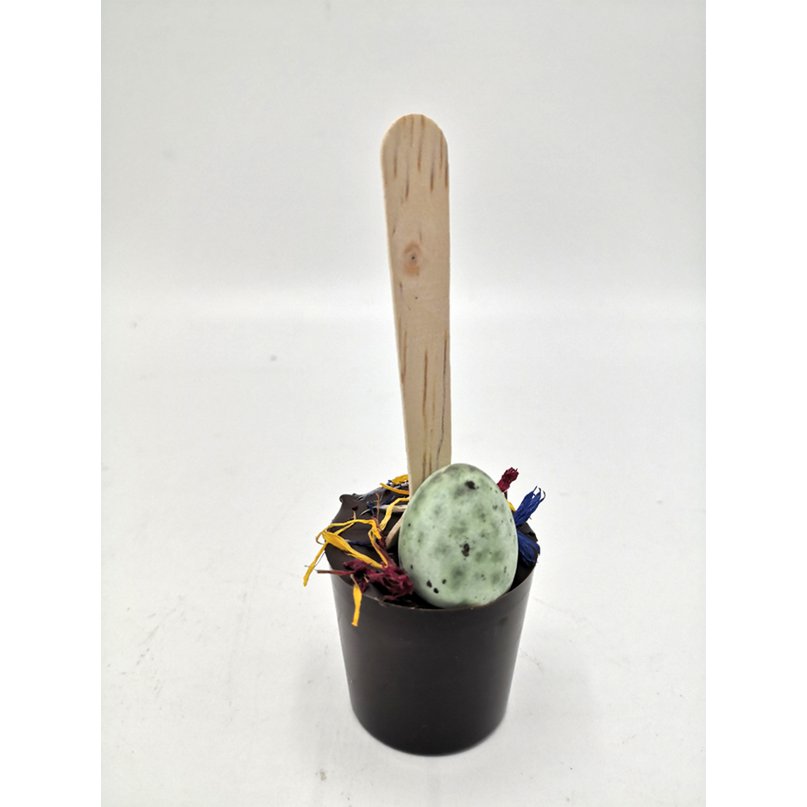 Milk drinking chocolate on a stick - Easter
