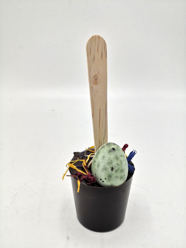 Milk drinking chocolate on a stick - Easter