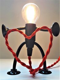 Benjamin Bright; * Tafellamp * Hollandsk Design * Rød ledning 1,5 meter * Designstik