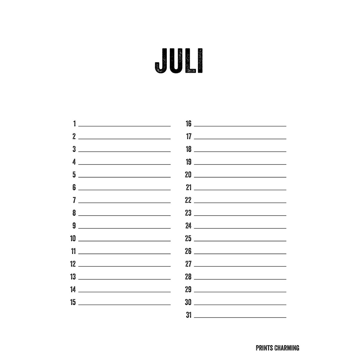 Calendario de cumpleaños negro