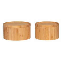 Chefalu Storage Box - Storage Box, bamboo, natural, set of 2