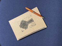 Keltisches Kreuz Notizbuch/Journal