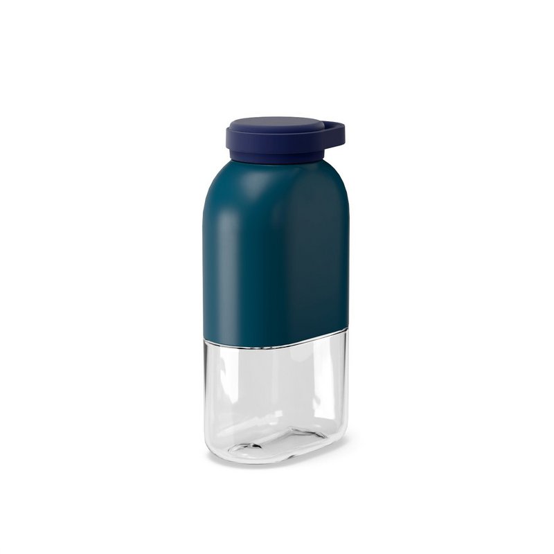 Schlanke Tritan -Wasserflasche 350 ml blau Abgrund / Mitternacht blau