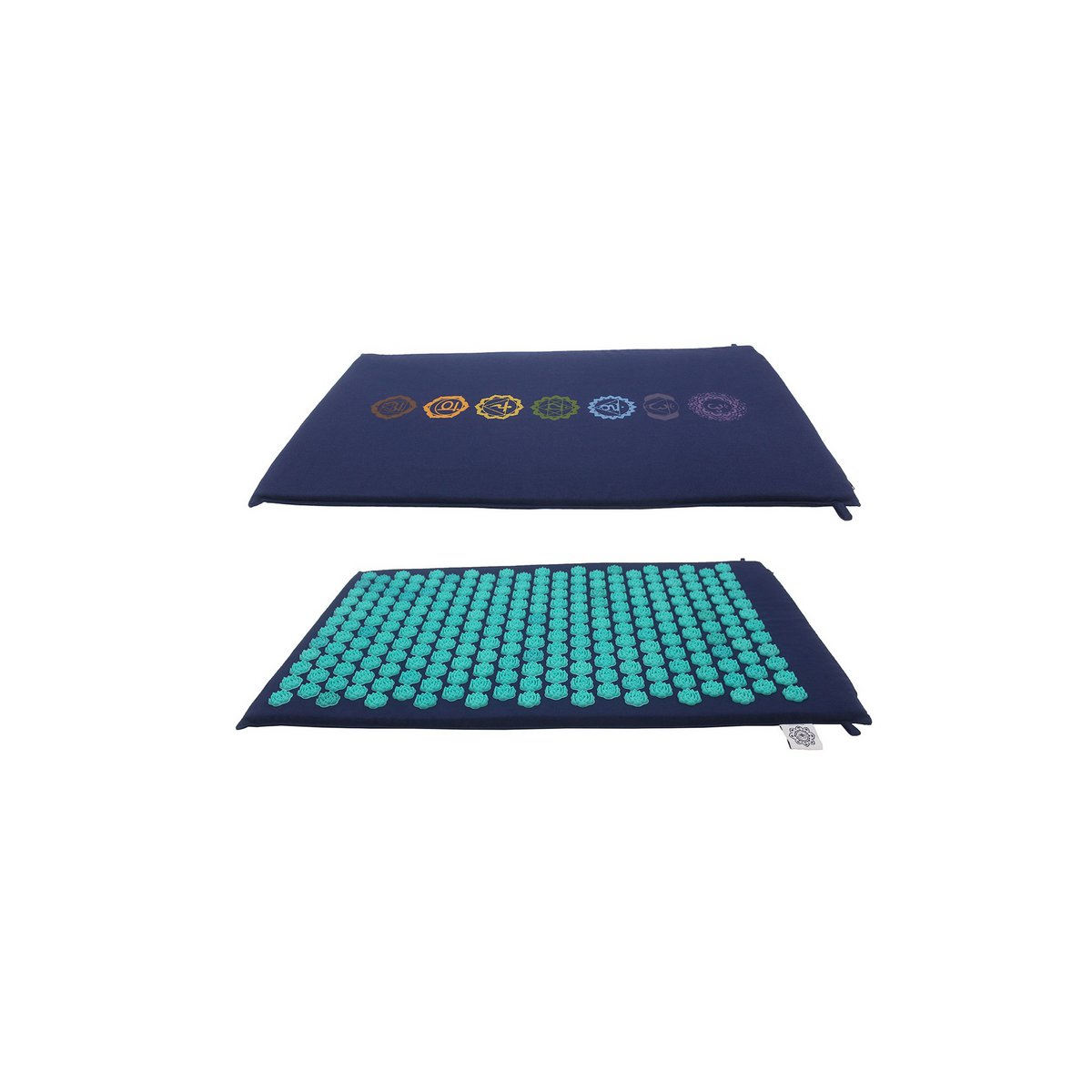 Acupressuur/ Shakti Mat Navy Met Licht Navy Spike (7 Chakra