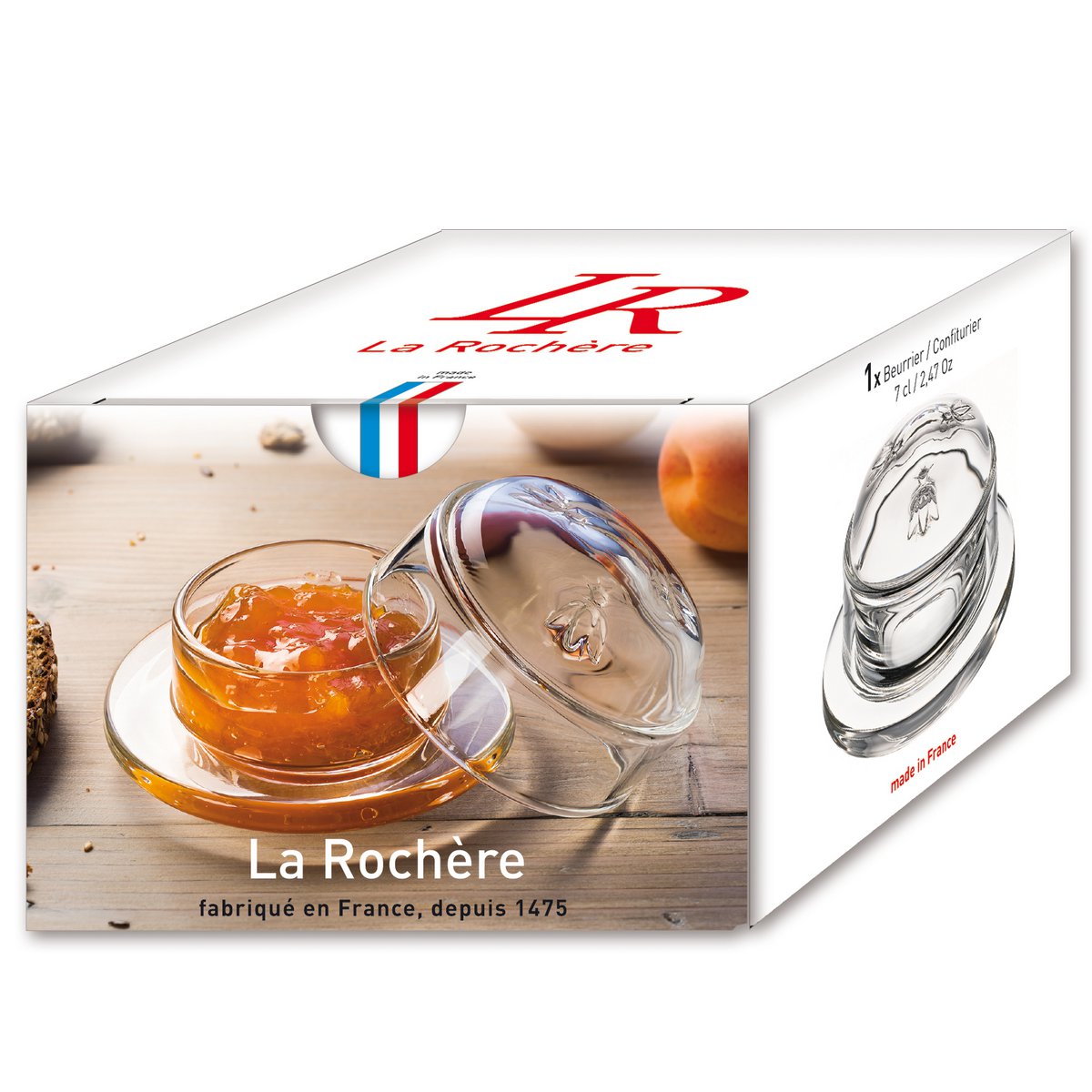 BUTTER JAR WITH LID 7 CL ABEILLE