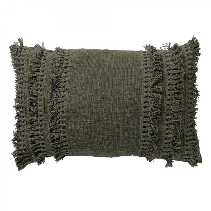 Dutch Decor FARA - Cushion cotton 40x60 cm Chive - green