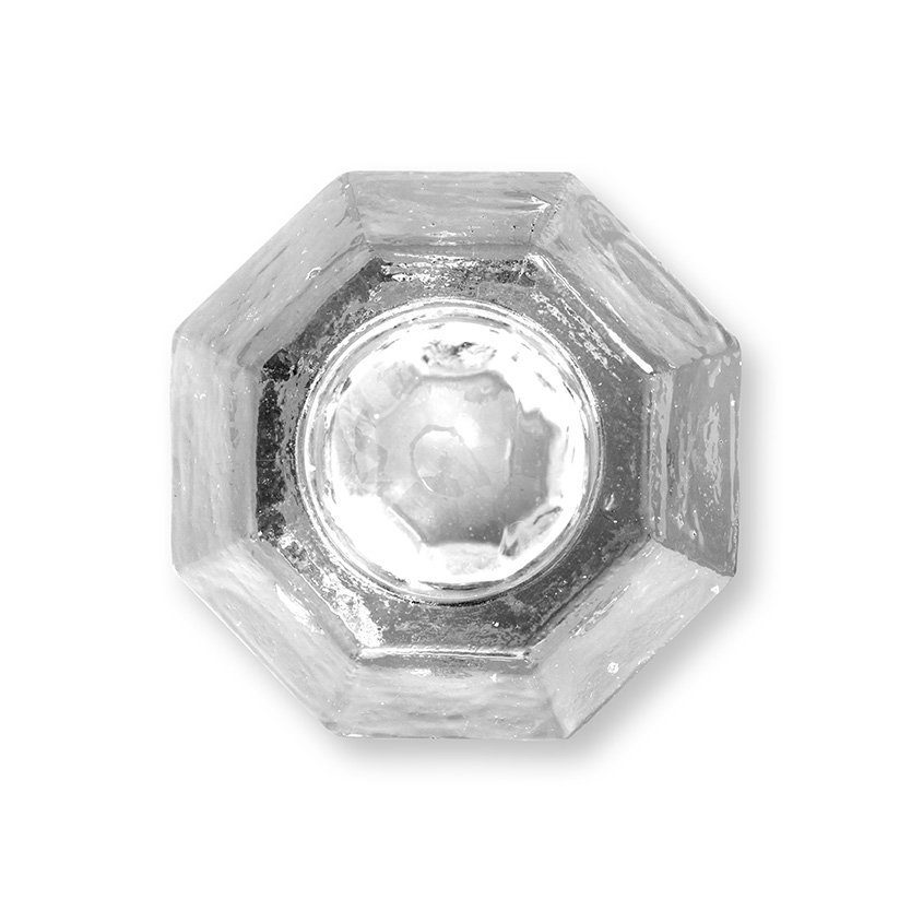 Candle Holder Cilinder Shape Glass Clear 7x5,5cm