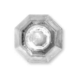 Candle Holder Cilinder Shape Glass Clear 7x5,5cm