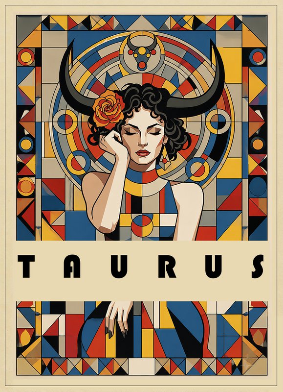 Stjernetegn Print - Bauhaus Style