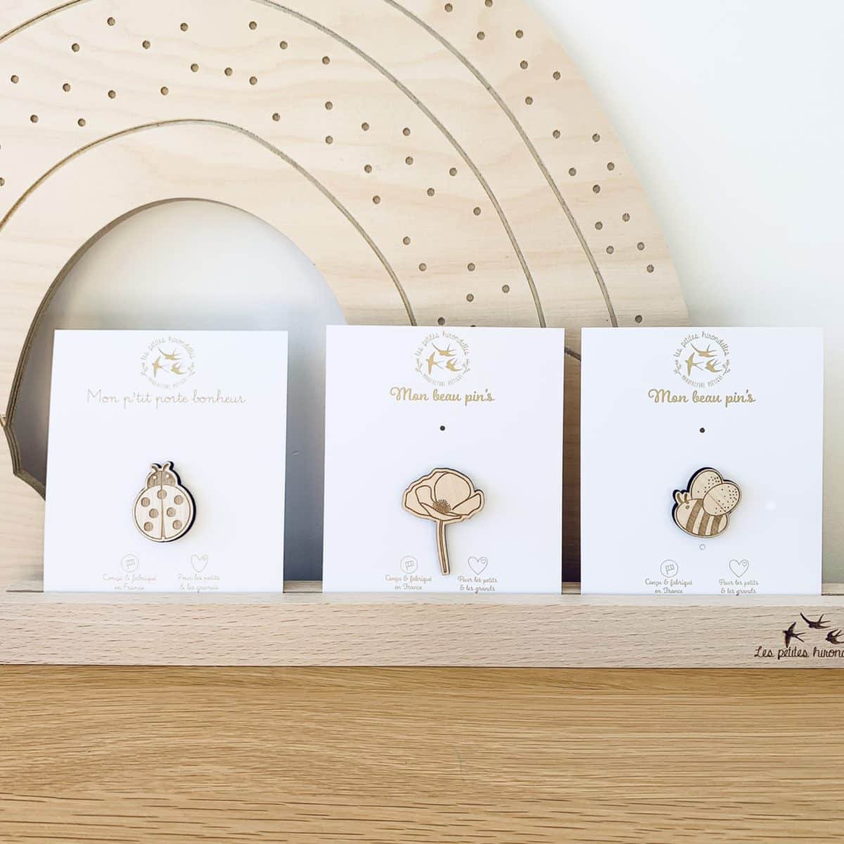Wooden pins - Poppy