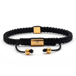 Men's Golden Pyramid Bracelet with Zircon