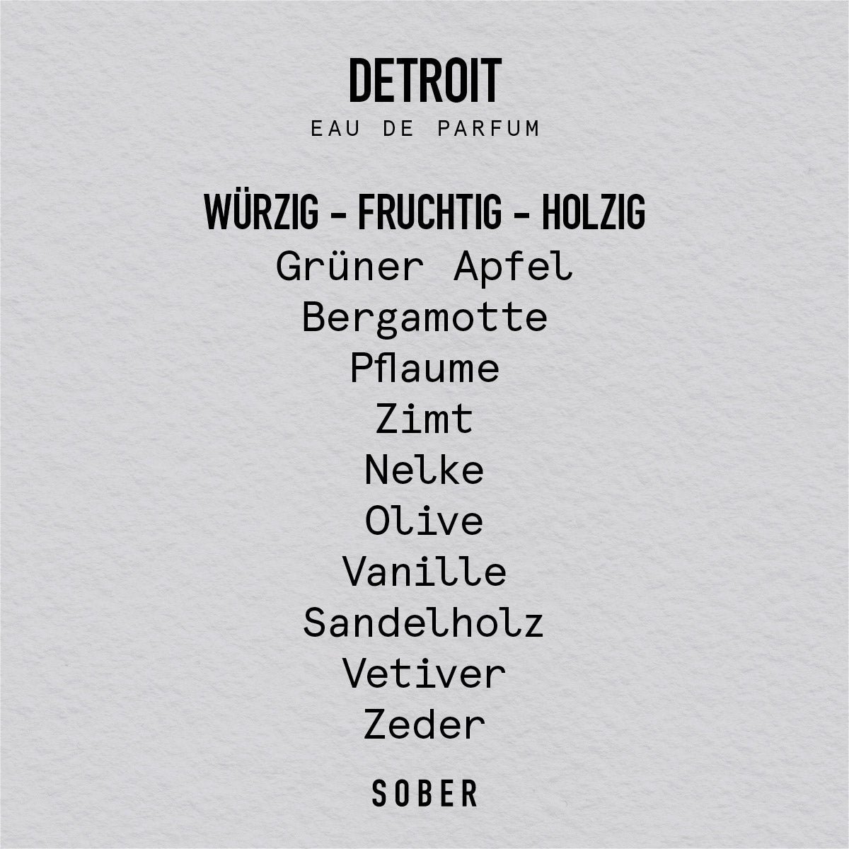 DETROIT - Eau de Parfum