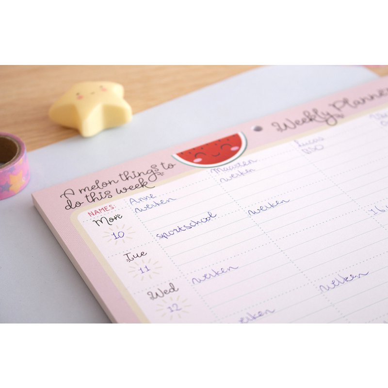 Weekly planner Child A4 Kawaii // Family planner Family planner