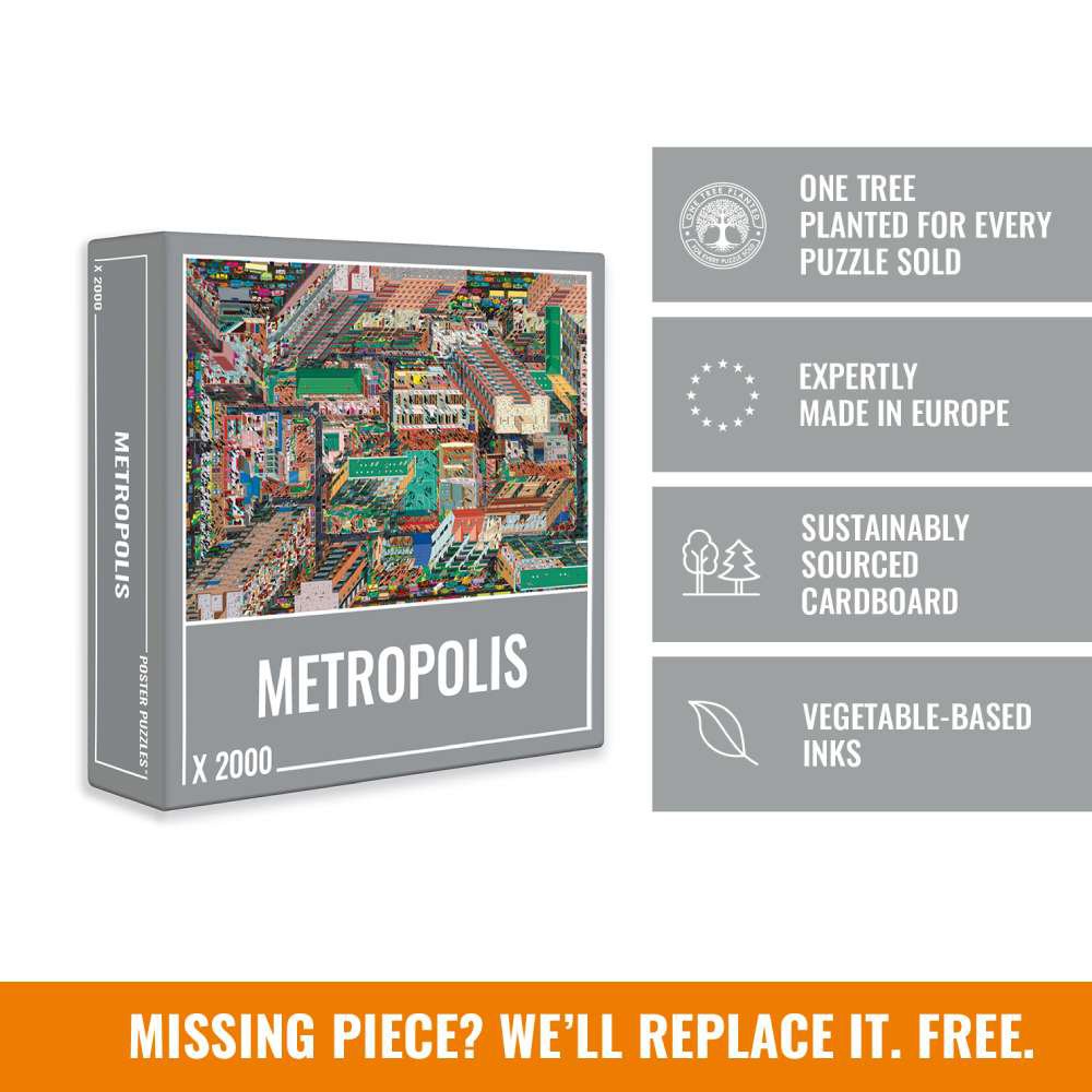 Metropolis Jigsaw Puzzle (2000 brikker)
