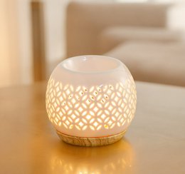 Kominek do perfum z serii Céramy – Qianbi – Lakierowany ceramiczny świecznik – Dyfuzja zapachowych wosków, olejków eterycznych – Dekoracyjny pomysł na prezent