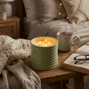 Scented Candle | Soy Wax 3-Wick 500g Gift Box | Stoneware