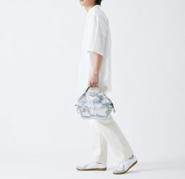 Shupatto compact foldable shopping bag size S - Floating Clouds