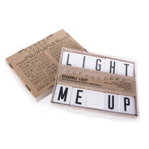Scrabble-Lichtgirlande HF