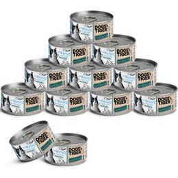Dogs'n Tiger Adult, nourriture pour chats premium, bliss, nourriture humide, sans céréales, saumon et moules
