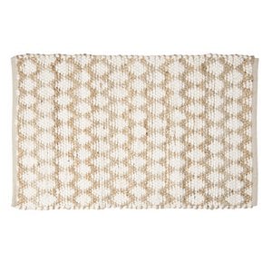 Vloerkleed 60x90 cm Bruin Katoen Tapijt