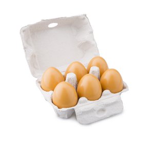 Wooden Eggs - 6 pcs