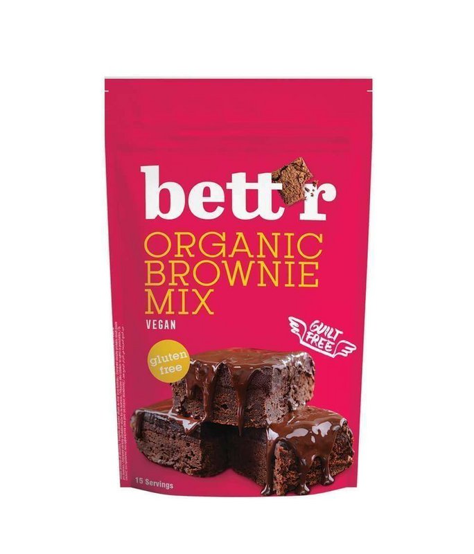 Organic Brownie Mix, organic, Bett'r, 400g