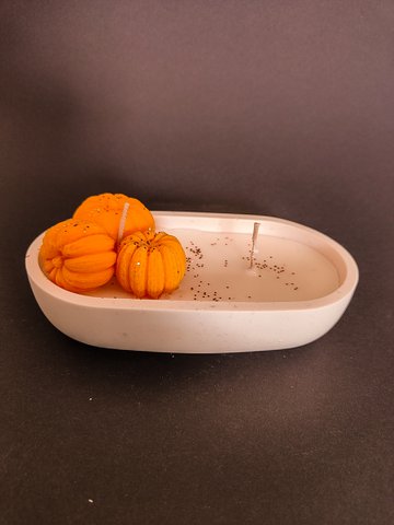 Kürbisduftkerze | Lebkuchen