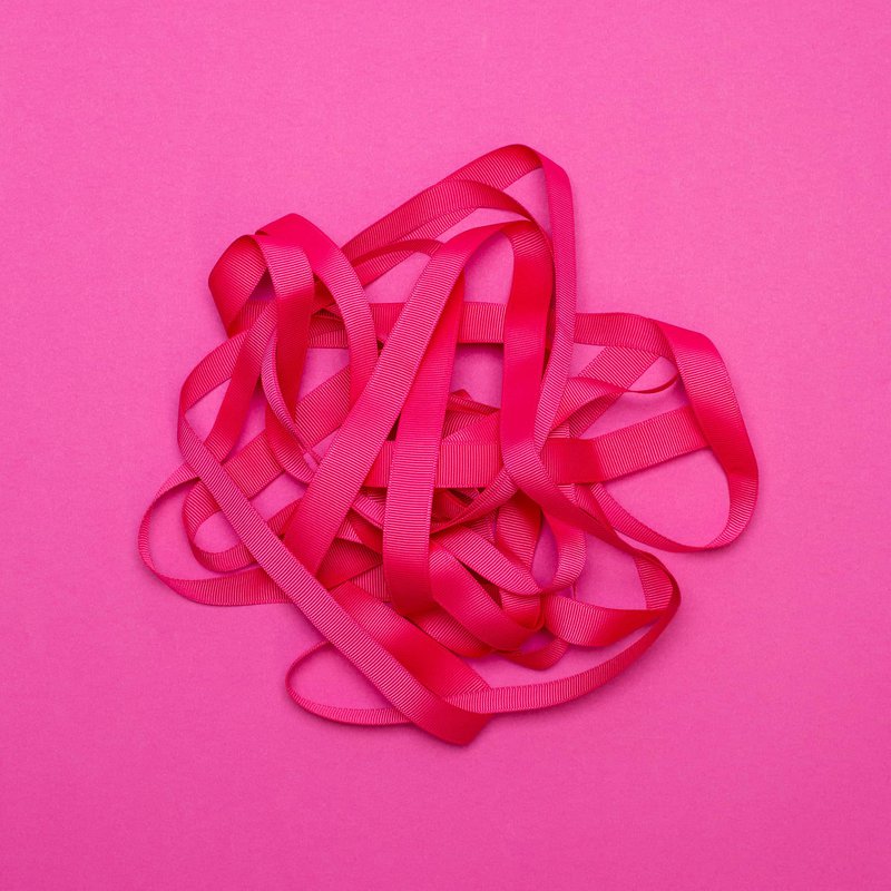 Pink gavebånd, pink bånd let at binde, 16 mm x 5 m pink grosgrain bånd til indpakning af gaver