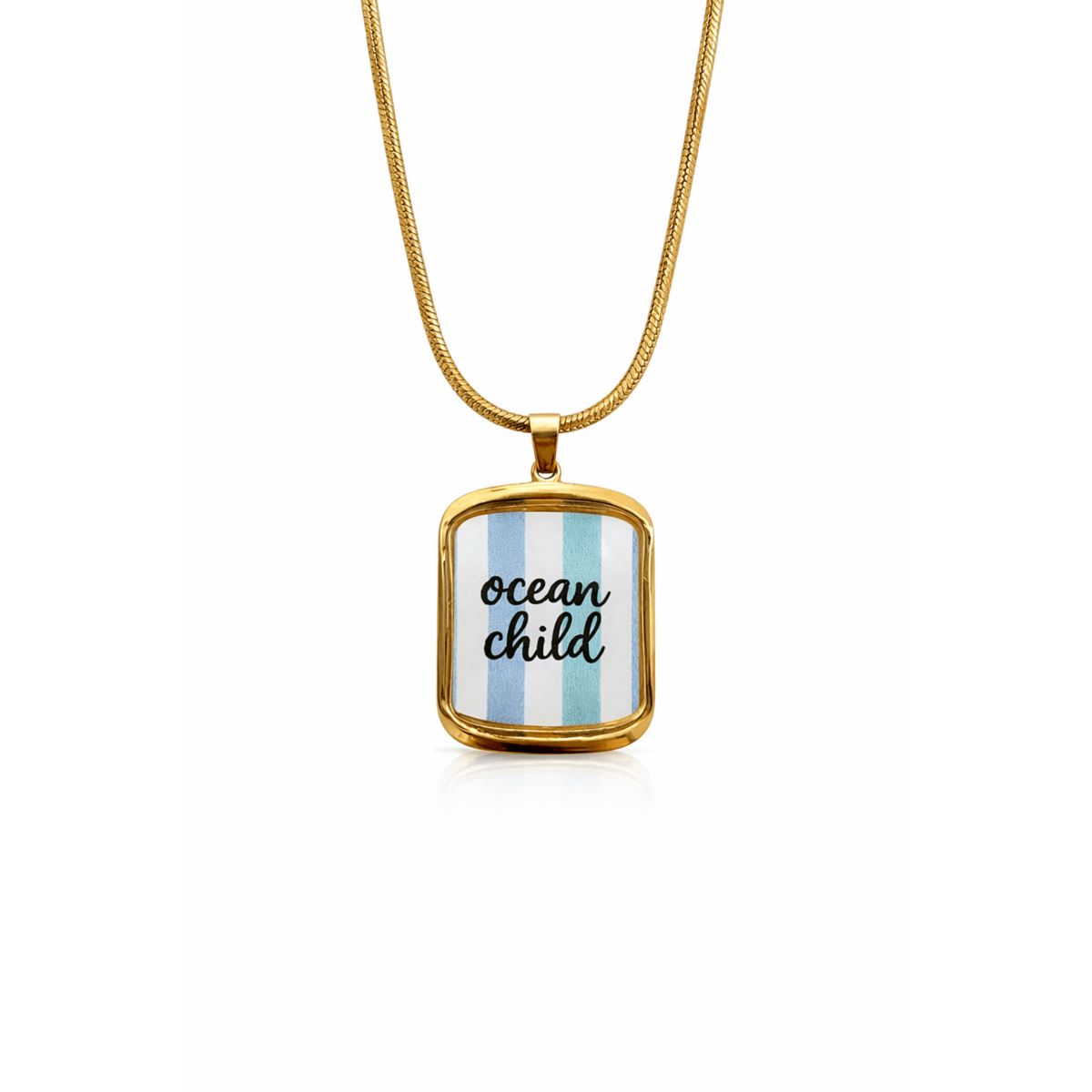 Ocean Child – Necklace with Gold Pendant