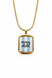 Ocean Child – Halsketting met gouden hanger