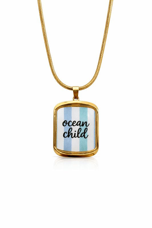 Ocean Child – Collier avec pendentif en or