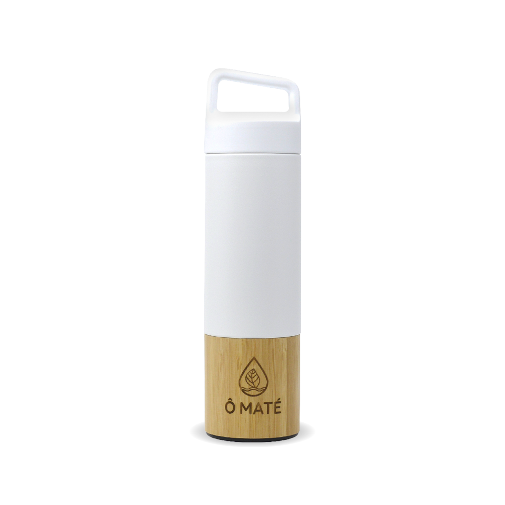 Infusor termo de bambú blanco
