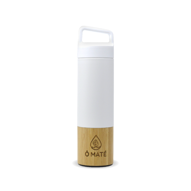 Bamboe thermo-infuser wit