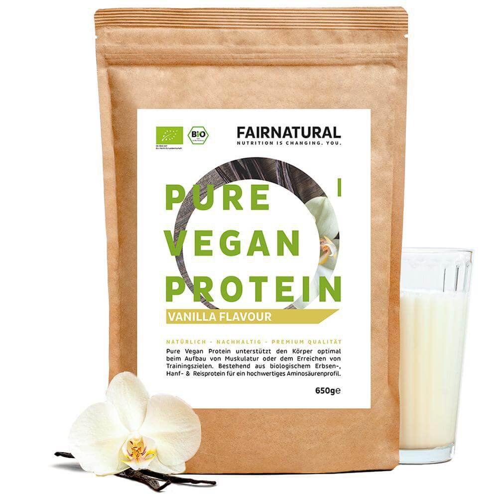 Biologische vegan eiwitpoeder vanille zonder soja