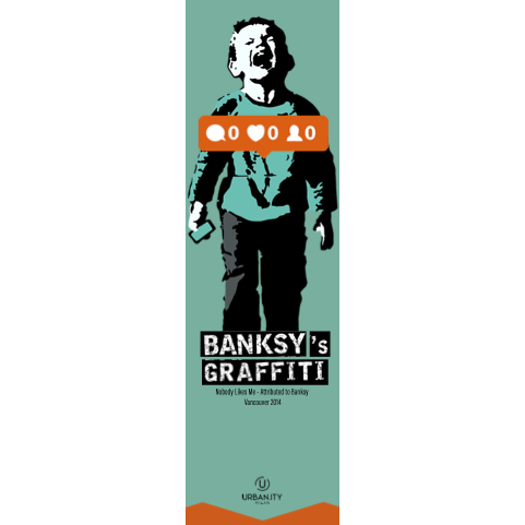 Marque-page "Soft-Touch" de Banksy - Personne ne m'aime