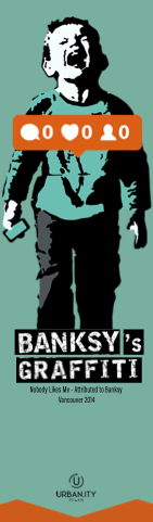Marque-page "Soft-Touch" de Banksy - Personne ne m'aime