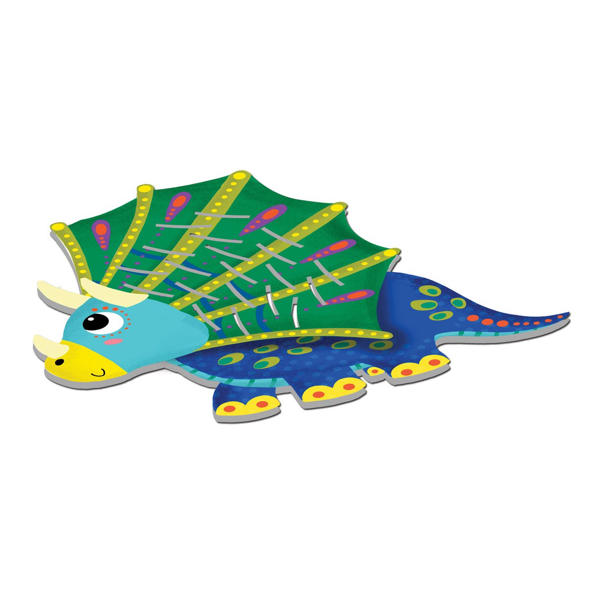 Easy decorative animals, "Dinosaurs" metallic scales