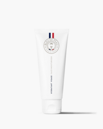 White tube of organic face moisturizer for men, 75ml. Contains natural ingredients like aloe vera and shea butter.