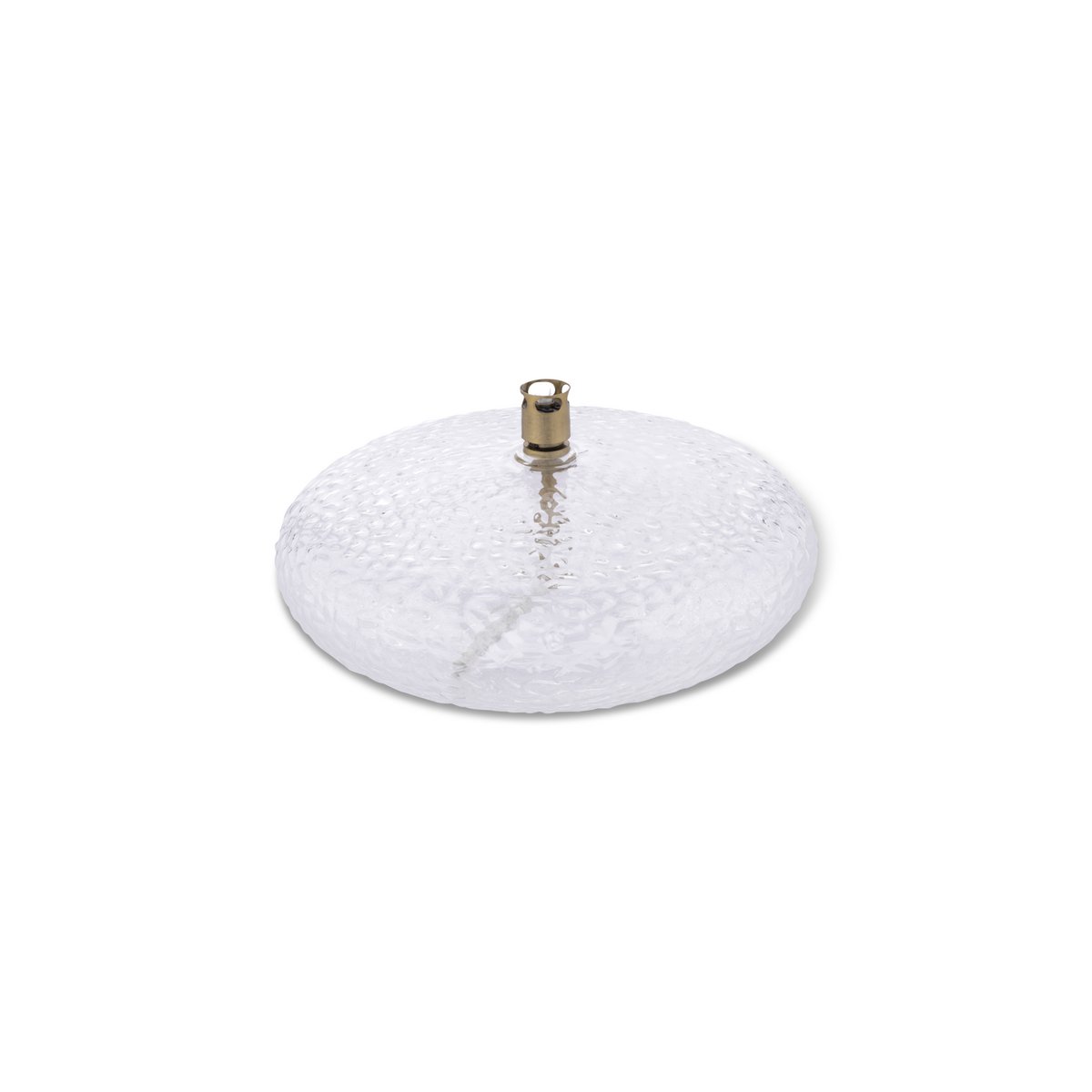 Olielamp Disc hammered brass L