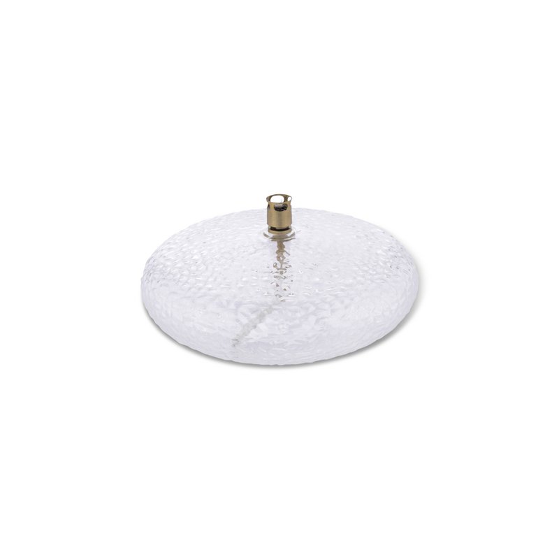Olielamp Disc hammered brass L