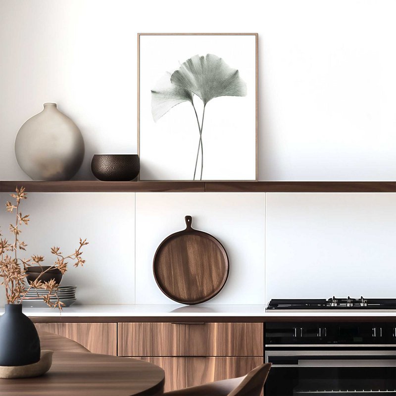 Painting Slim Frame Ginkgo Leaf 50x40