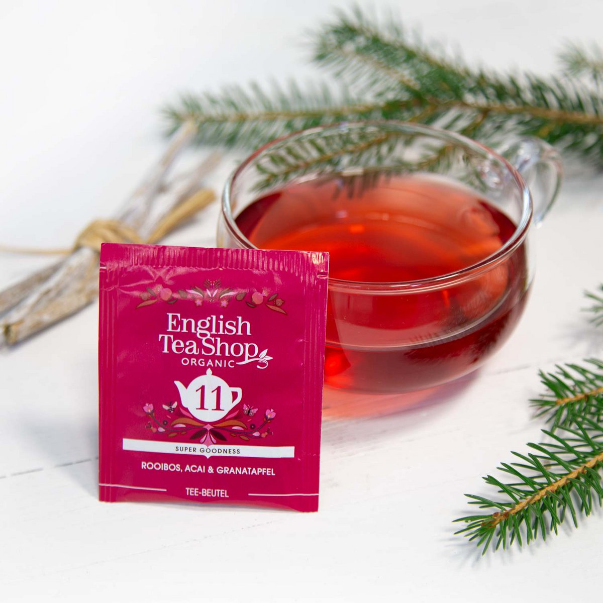 ETS - Tee Adventskalender "Weihnachtsmarkt" weiß, 24 verschiedene BIO Tees
