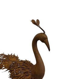 Eiserner Pfau, 130x64x65cm