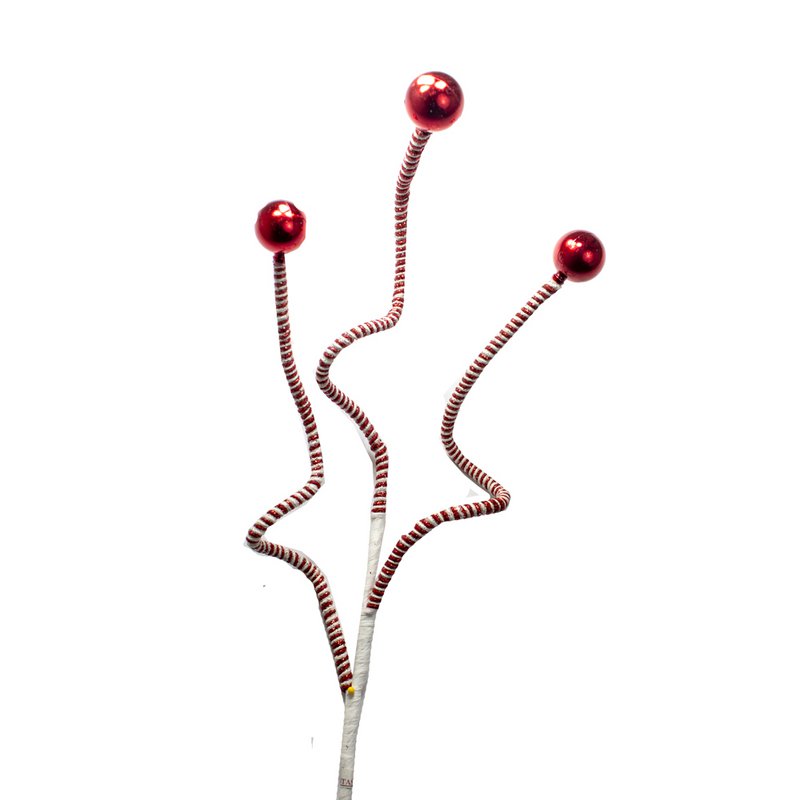 KRØLLET RØD/HVID PÆR SPRAY