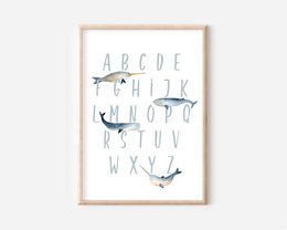 Ocean alphabet poster, nautical alphabet poster, kids alphabet poster, surf poster, surf decor, surf poster, ocean poster, nautical nursery print, surf print, nautical print, waves print, nursery wall art, nursery print, boys room, beach poster